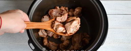 Шаг 3: азу из индейки в мультиварке