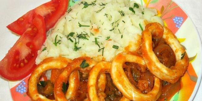 Рецепт азу из кальмаров