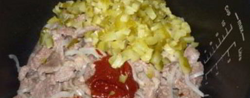 Шаг 1: азу из свинины в мультиварке