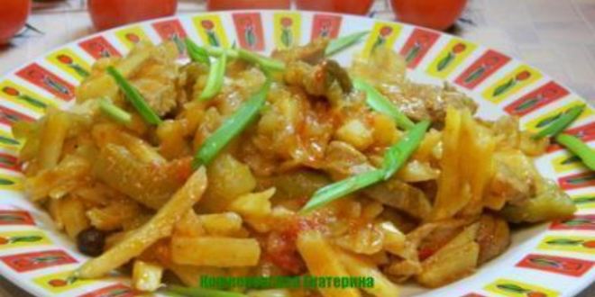 Рецепт азу по-татарски с картофелем