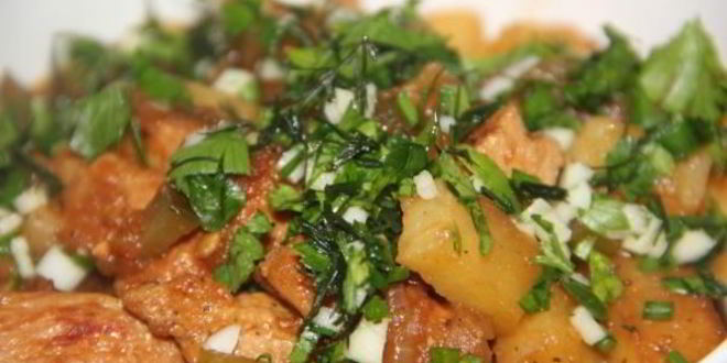 Рецепт азу по-татарски со свининой