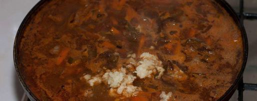 Шаг 13: азу с солеными огурцами и с картошкой