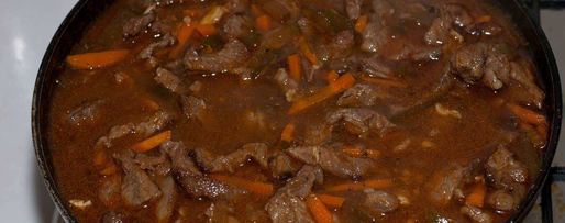 Шаг 14: азу с солеными огурцами и с картошкой