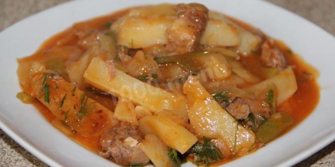 Рецепт азу с тушенкой