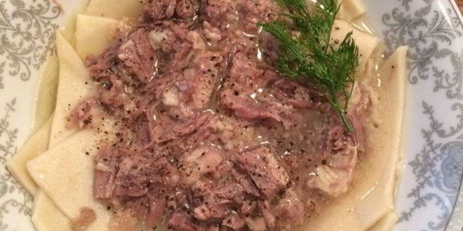 Рецепт бешбармака из говяжьих ребер