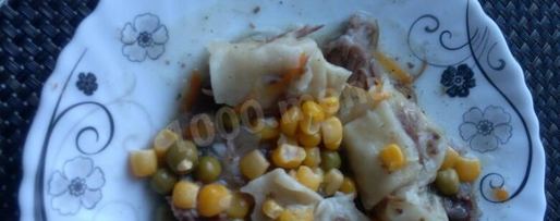 Шаг 10: бешбармака из мяса