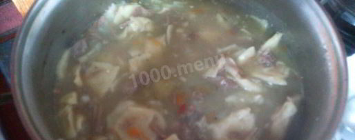 Шаг 8: бешбармака из мяса