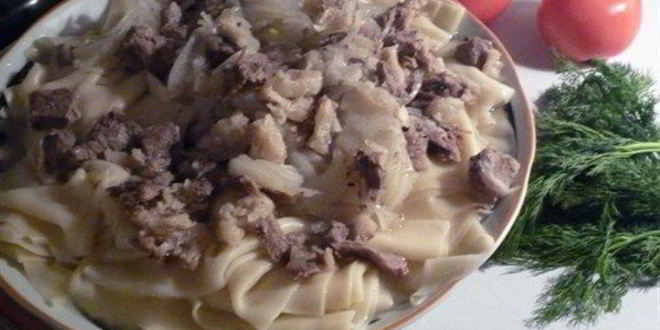 Рецепт бешбармака с бараниной