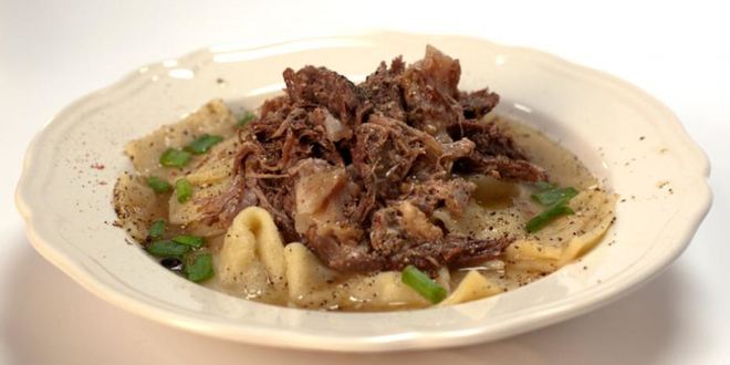 Рецепт бешбармака с кисломолочным продуктом