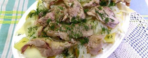 Шаг 10: бешбармака с мясом индейки по-русски