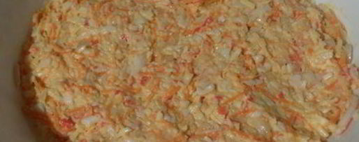 Шаг 6: биточков из крабовых палочек