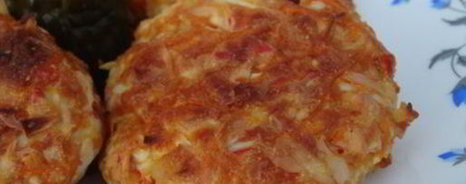 Шаг 8: биточков из крабовых палочек