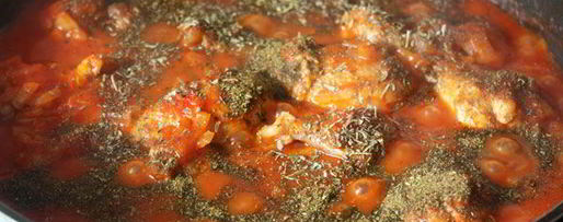 Шаг 4: чахохбили из кур