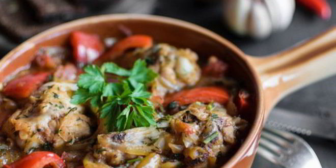 Рецепт чахохбили из курицы с яйцами