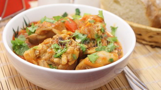 Рецепт Чахохбили из курицы в мультиварке