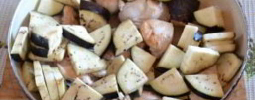 Шаг 4: чахохбили с баклажанами