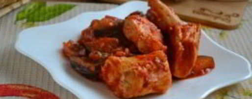 Шаг 7: чахохбили с баклажанами