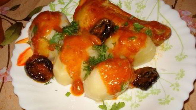 Рецепт Чахохбили с черносливом