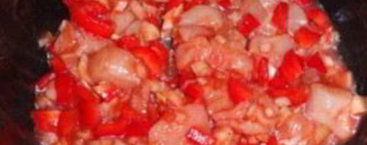 Шаг 3: чахохбили с фасолью