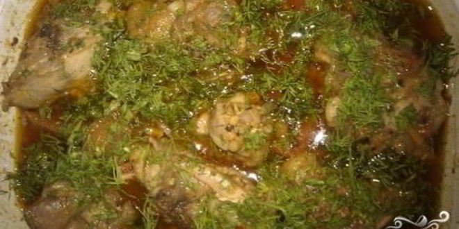 Рецепт чахохбили с грецким орехом