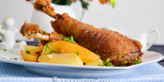 Рецепт чахохбили с картошкой в духовке