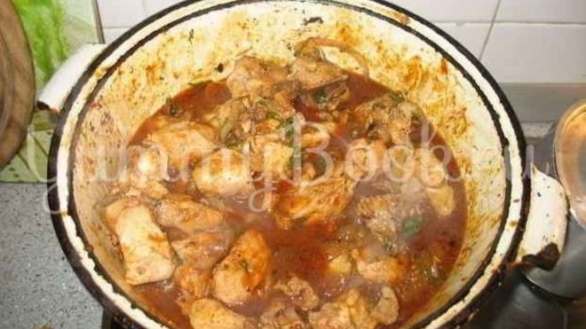 Рецепт Чахохбили с куриной грудки