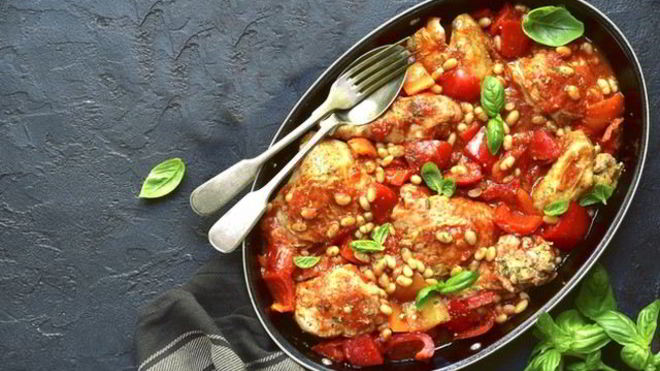 Рецепт Чахохбили с курицей и болгарским перцем