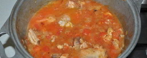 Шаг 6: чахохбили с орехами и вином