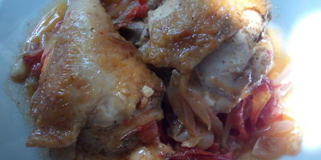 Рецепт курицы по мотивам чахохбили