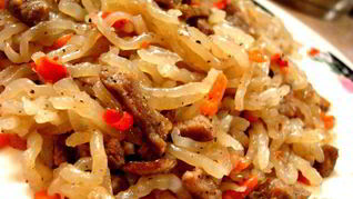 Рецепт Чапче — крахмальной лапши с овощами и говядиной