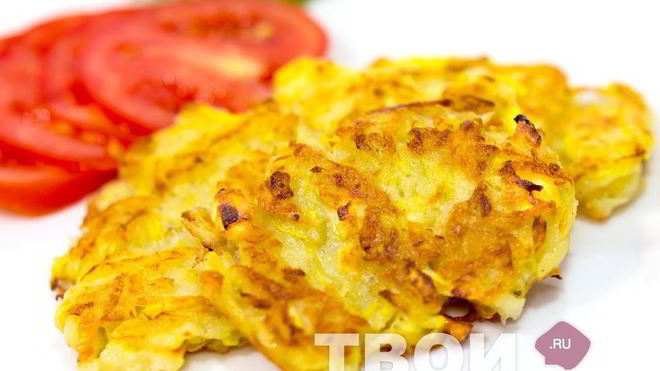 Рецепт Драников из кабачков и картофеля