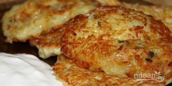 Рецепт драников картофельных с сыром