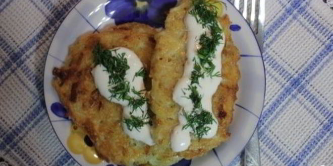 Рецепт драников с чесноком