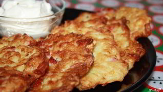 Рецепт Драников с ветчиной