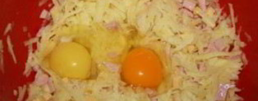 Шаг 4: драников с ветчиной