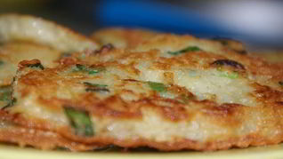 Рецепт Драников с зеленым луком