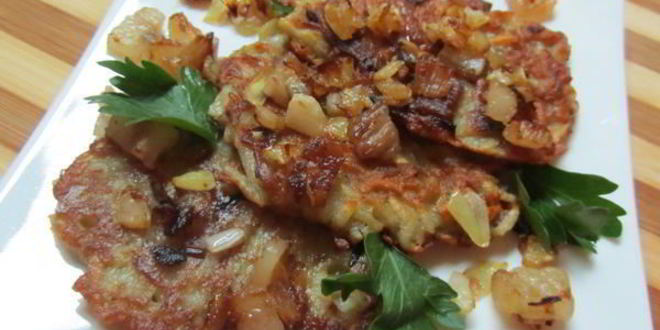 Рецепт драников со шкварками