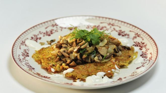 Рецепт Картофельных драников с грибами