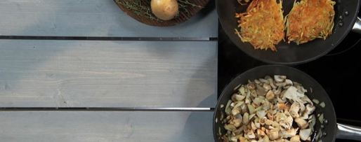 Шаг 1: картофельных драников с грибами