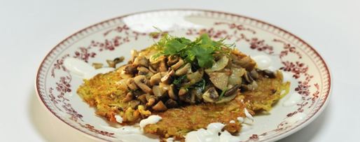 Шаг 3: картофельных драников с грибами