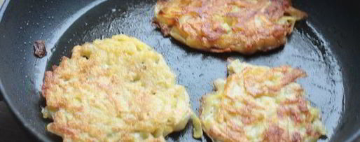 Шаг 1: картофельных драников с кремом из лосося