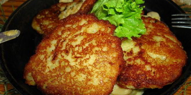 Рецепт картофельных драников с мясом