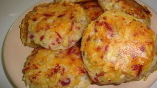 Рецепт Картофельных драников с сыром и ветчиной