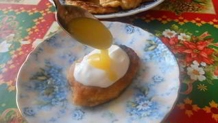 Рецепт Латкеса из яблок — яблочных драников