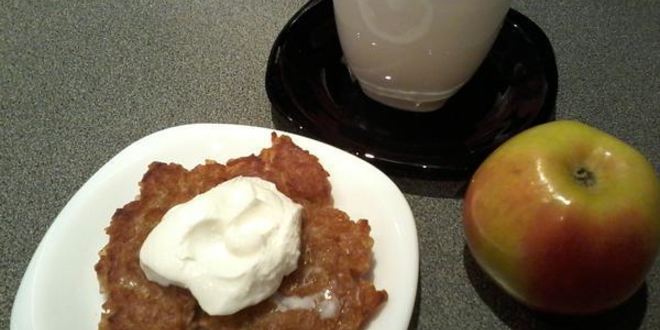 Рецепт латкеса из яблок — яблочных драников