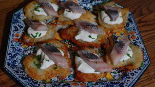 Рецепт Овощных драников с селедкой