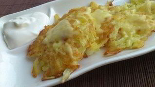 Рецепт Простых драников из картофеля с сыром