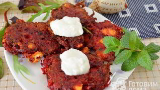 Рецепт Свекольных драников