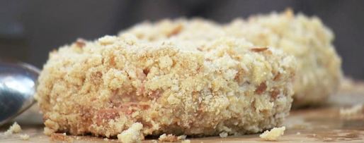 Шаг 5: сэндвича с консервированной ветчиной и драником