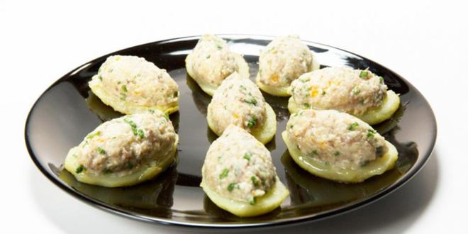 Рецепт запеченного форшмака на картофельных медальонах